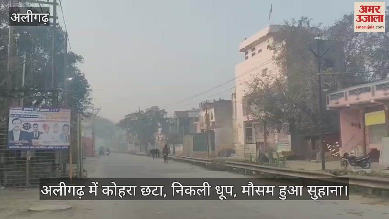 अलीगढ़ में कोहरा छटा, निकली धूप, मौसम हुआ सुहाना