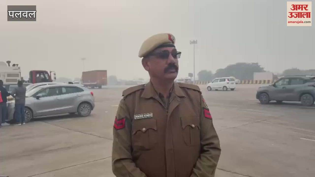 Challan action on people without seat belt and helmet in Palwal