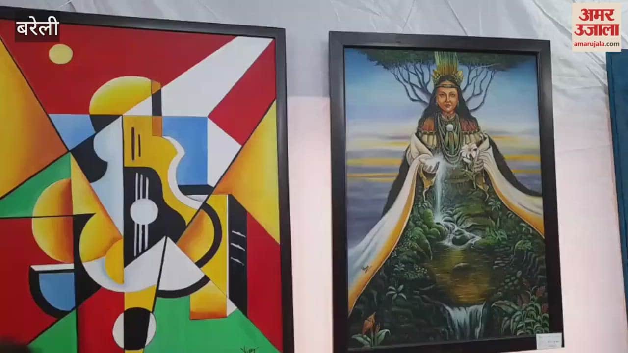 painting exhibition was organized at Bareilly College