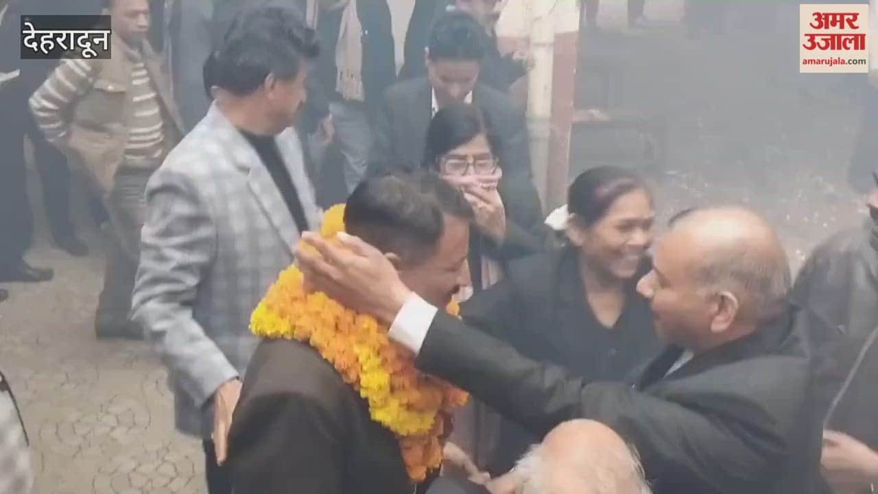 Dehradun Bar Association by-election: Supporters celebrate after the victory