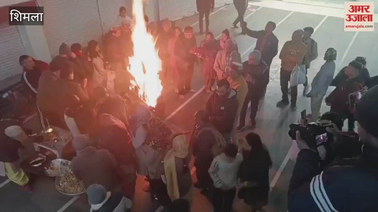 Shimla Lohri festival celebrated with great pomp in the city peanuts revdi gachak increased sweetness