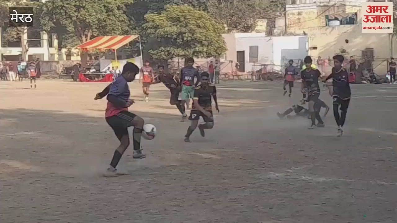 Meerut: The match between MYFA and MFA clubs in the Durga Singh Trophy football tournament ended in a draw