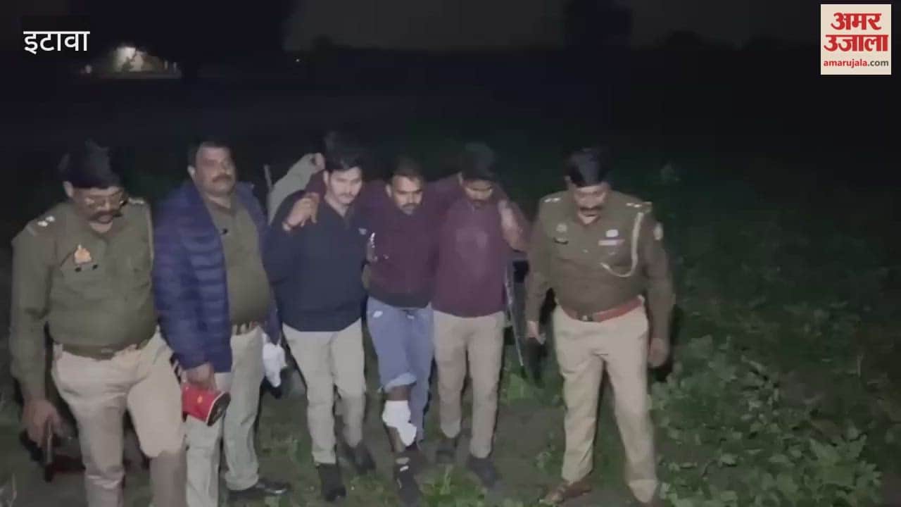 Encounter with car-borne criminals in Etawah, one injured