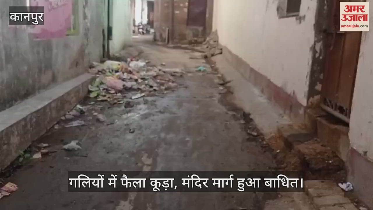 कानपुर: बहलोलपुर गांव की गलियों में कूड़े का अंबार; सफाई कर्मी नदारद…ग्रामीण परेशान