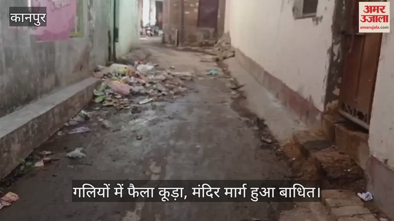 कानपुर: बहलोलपुर गांव की गलियों में कूड़े का अंबार; सफाई कर्मी नदारद…ग्रामीण परेशान