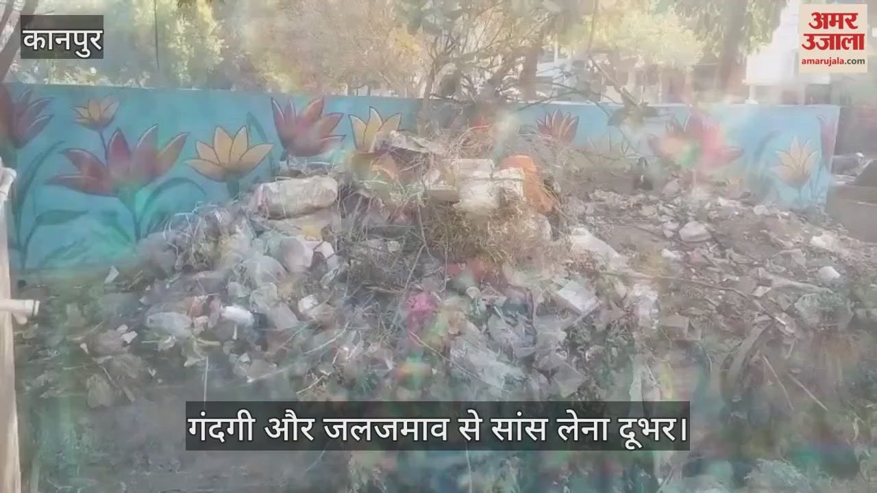 कानपुर: श्याम नगर में विंध्यवासिनी पार्क के पास गंदगी का अंबार, नगर निगम की अनदेखी से स्थानीय निवासियों में भारी रोष
