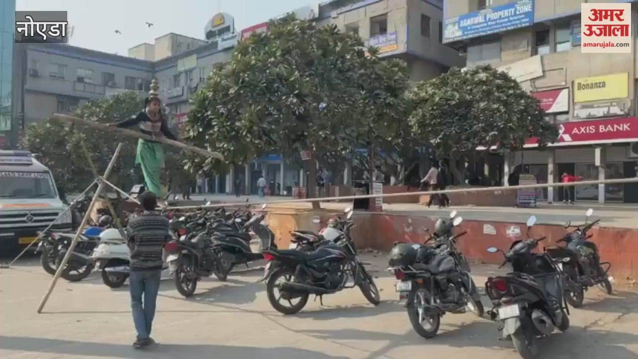 girl performs amazing stunt in Greater Noida