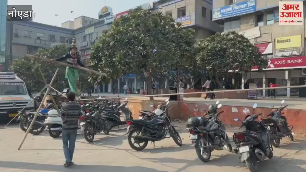 girl performs amazing stunt in Greater Noida