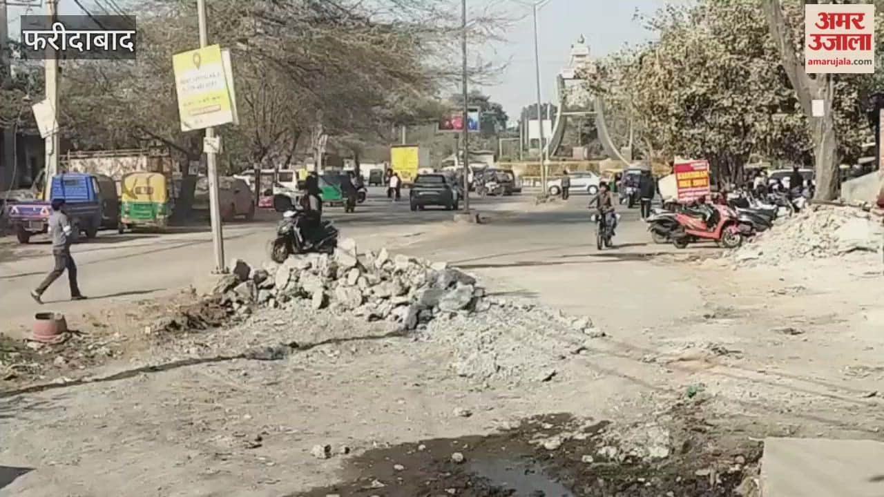Faridabad road broke for eight months raising questions about FMDA road construction work