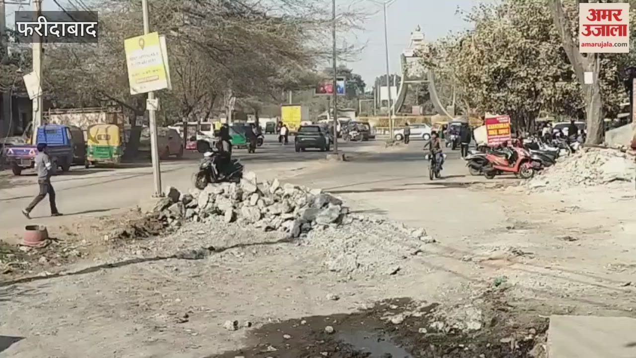 Faridabad road broke for eight months raising questions about FMDA road construction work