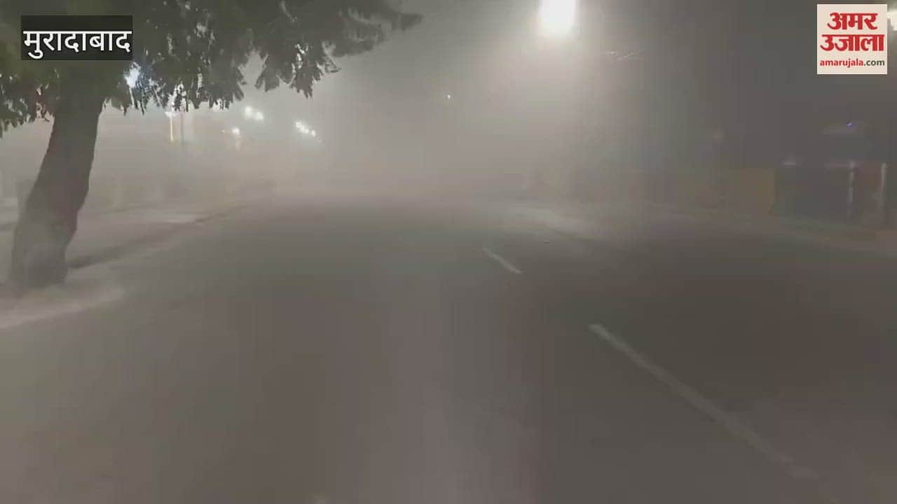 Dense fog blankets Moradabad, disrupting daily life as the cold intensifies