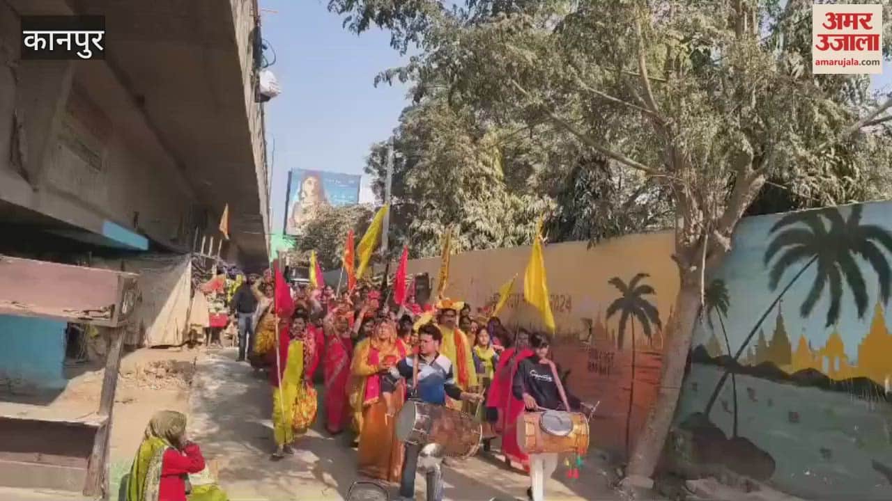 Kalash Yatra departs from Radha-Krishna Temple, welcomed at various places