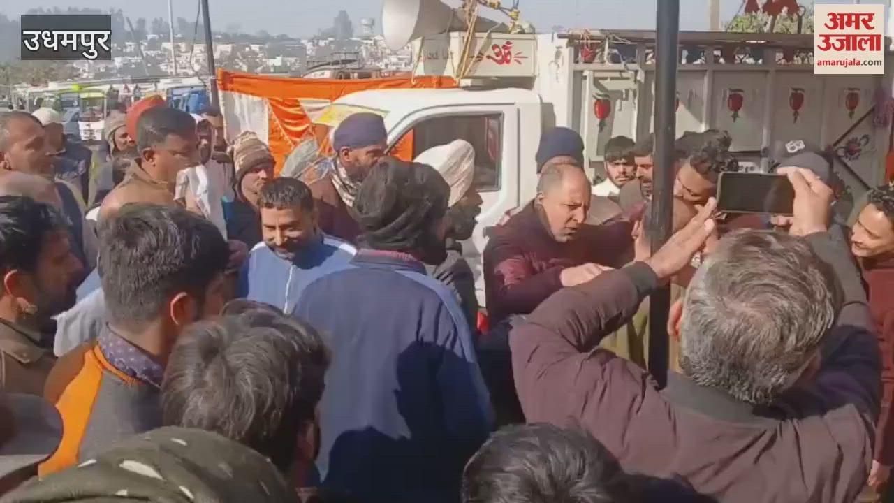 Fitness certificate dispute: Transport union stages road blockade in Udhampur.