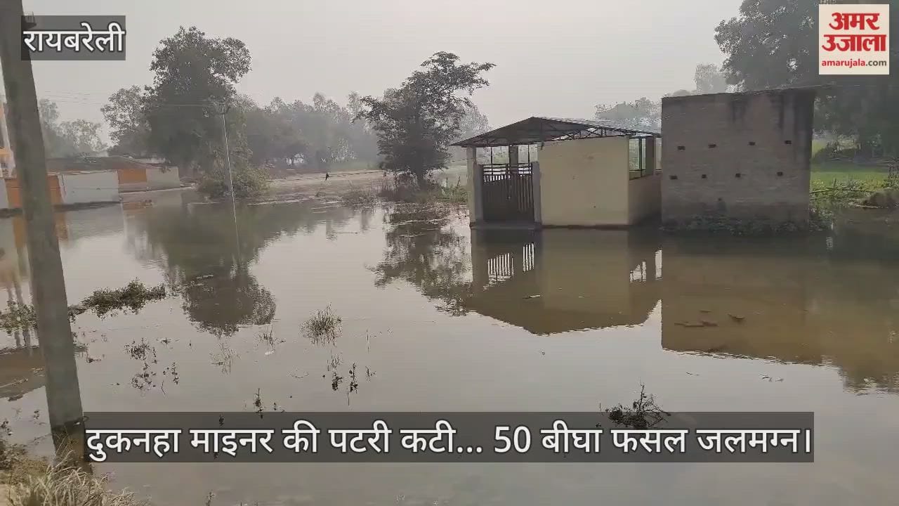 रायबरेली में दुकनहा माइनर की पटरी कटी, 50 बीघा फसल जलमग्न