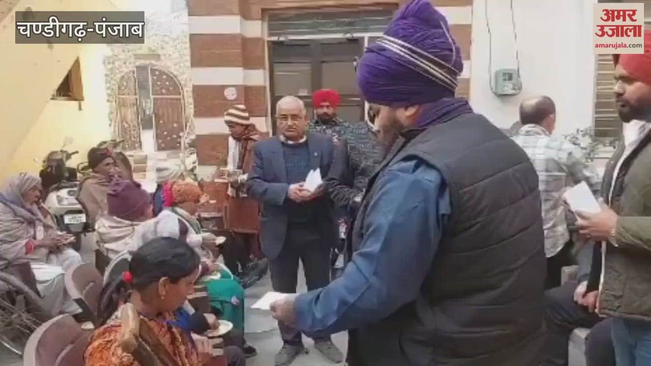 Ardas Welfare Society distributes pensions to disabled people in Phagwara