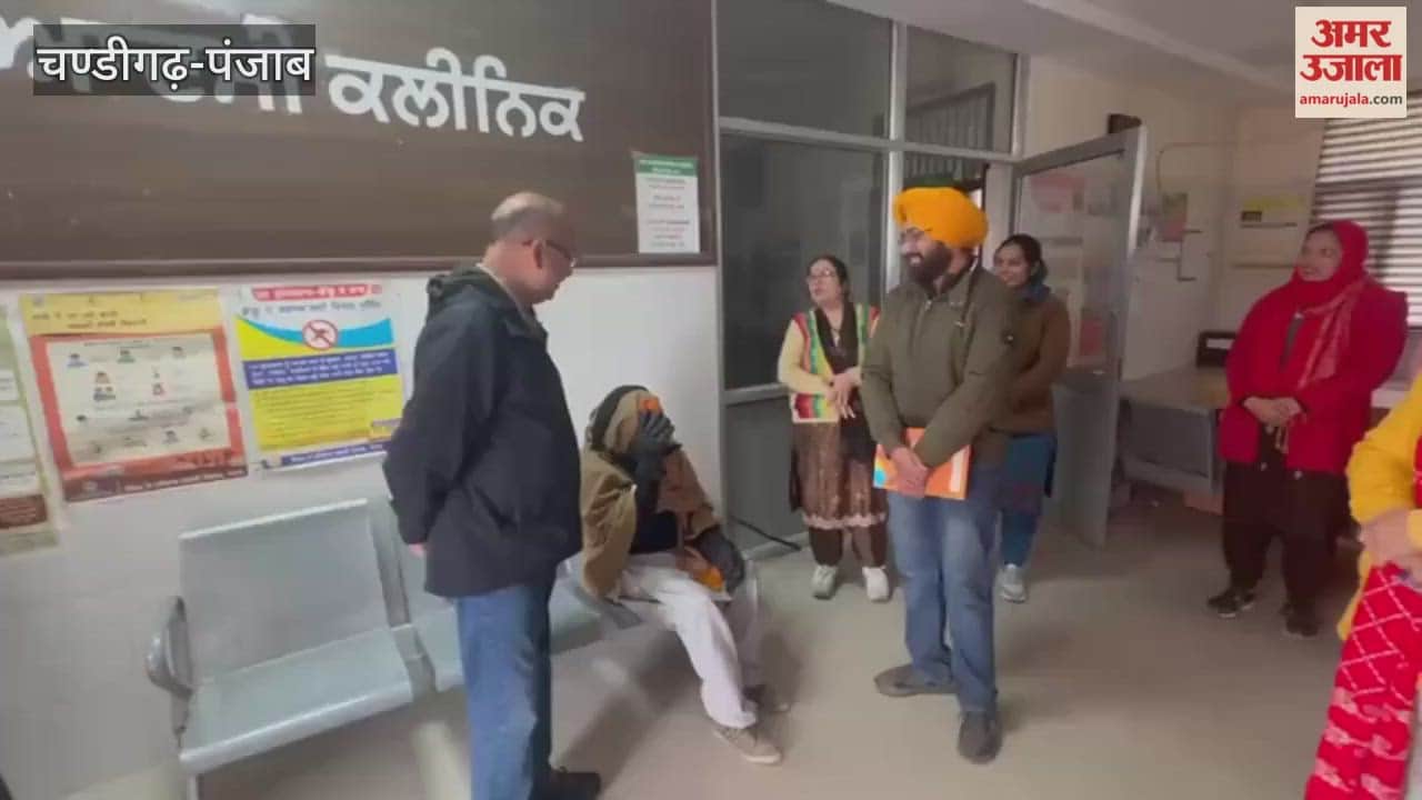 Yoga guru Baba Ramdev arrives in Pathankot.