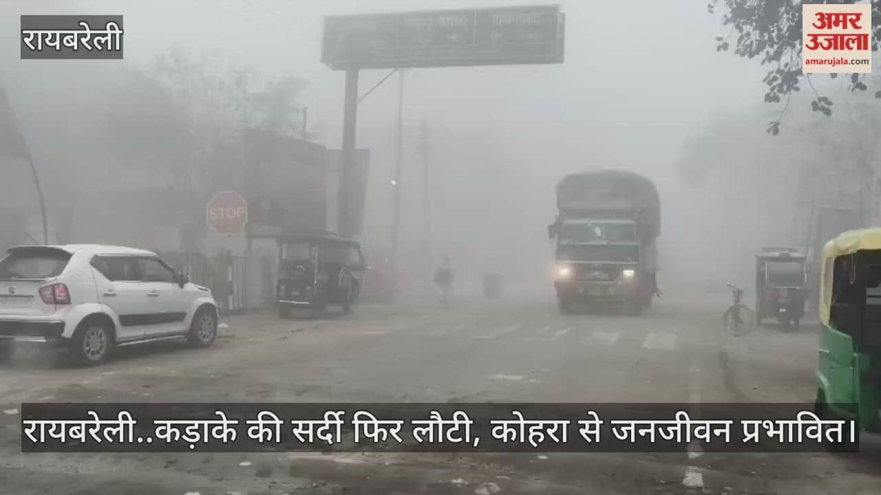 Video: रायबरेली..कड़ाके की सर्दी फिर लौटी, कोहरा से जनजीवन प्रभावित