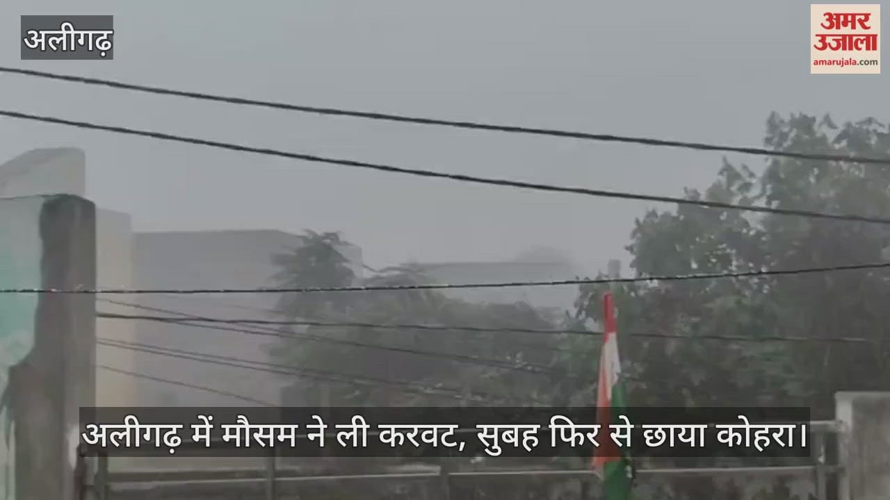 अलीगढ़ में मौसम ने ली करवट, सुबह फिर से छाया कोहरा