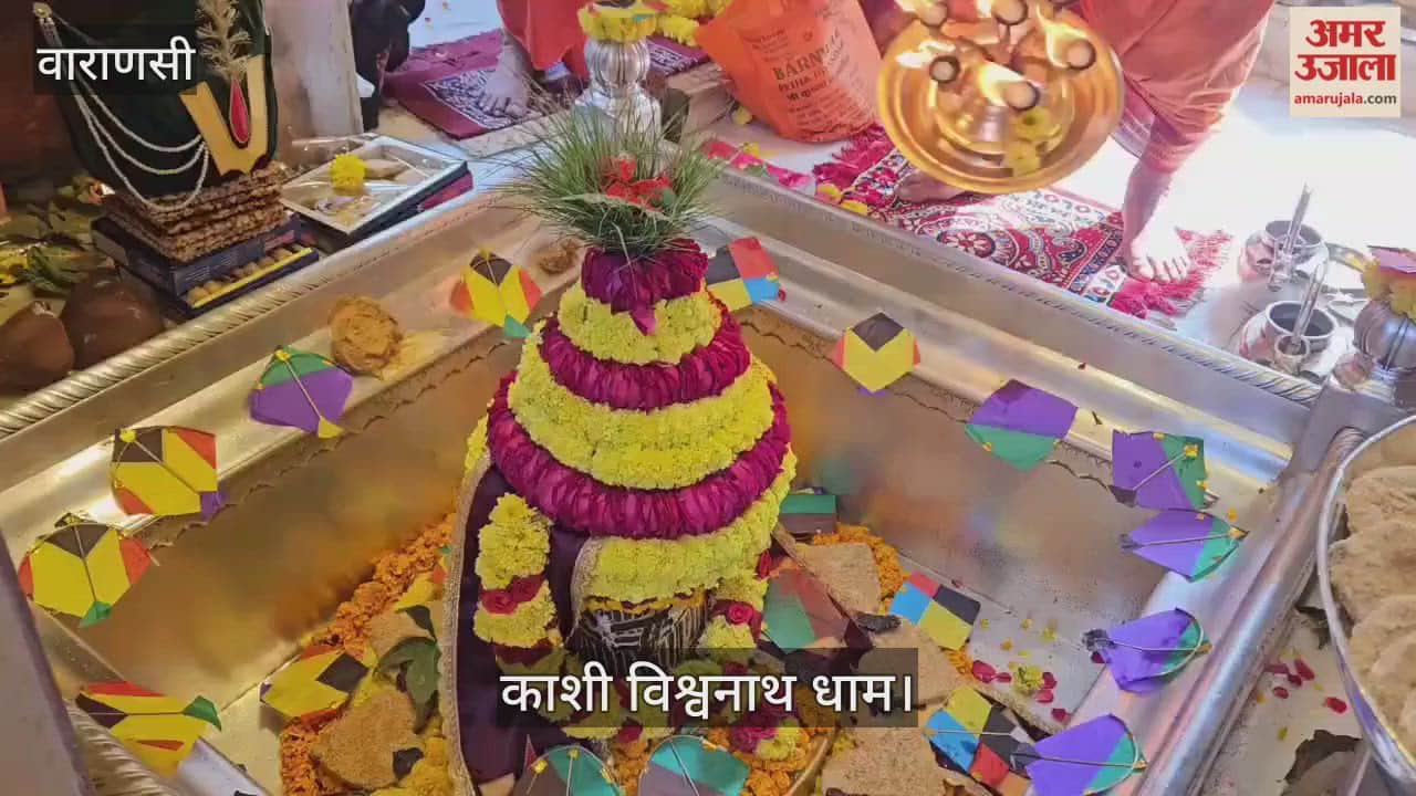 Makar Sankranti Baba Vishwanath was offered peanuts and sesame brittle as prasad