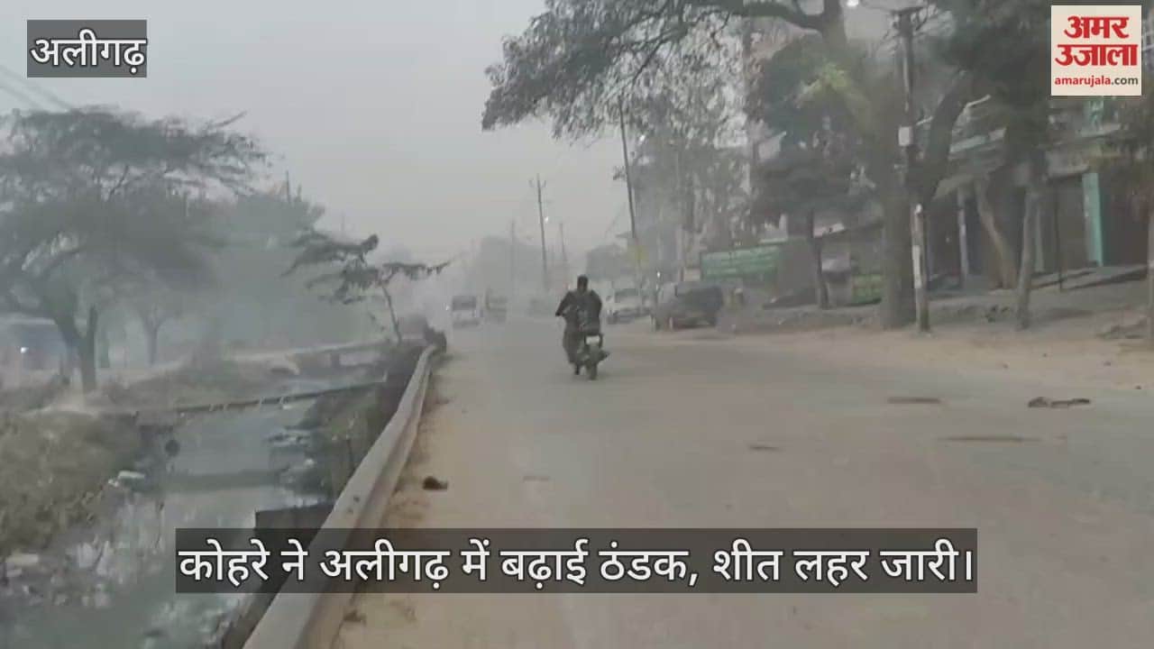 कोहरे ने अलीगढ़ में बढ़ाई ठंडक, शीत लहर जारी