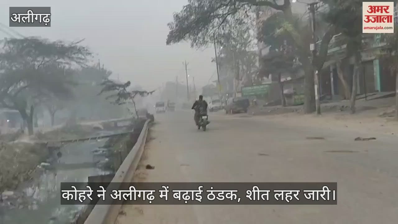 कोहरे ने अलीगढ़ में बढ़ाई ठंडक, शीत लहर जारी