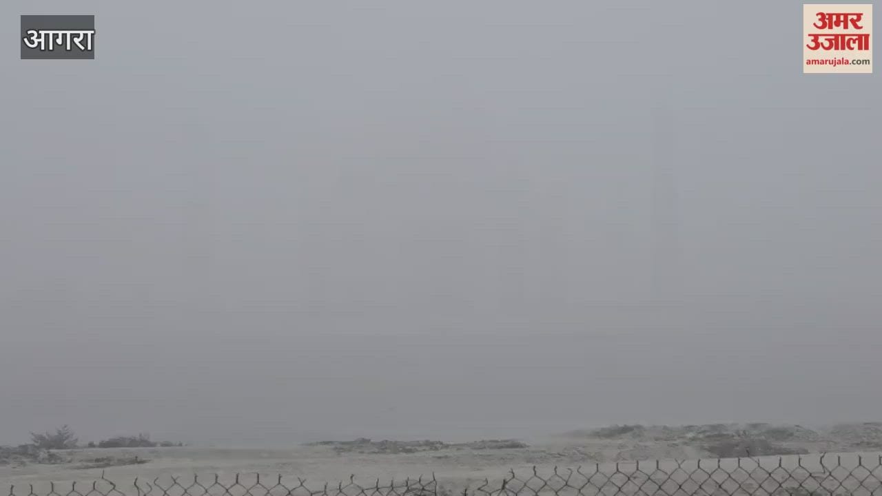 Taj Mahal Disappears in Dense Fog Tourists Left Confused