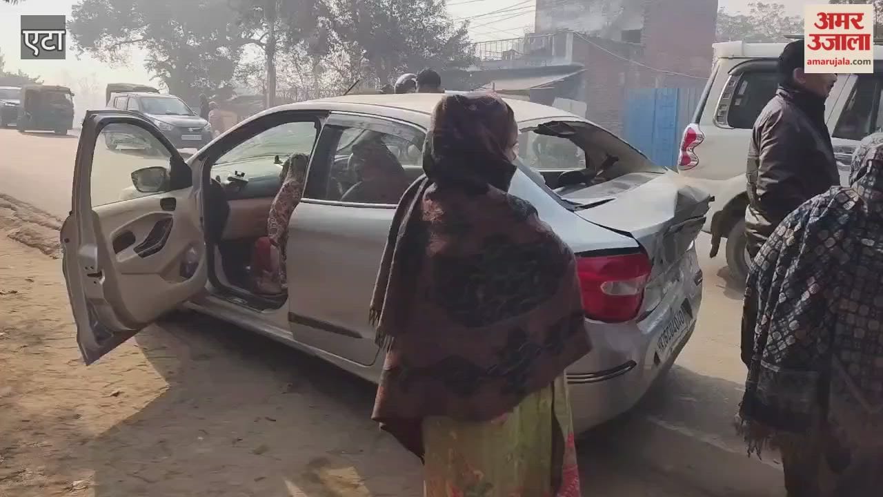 Two vehicles collided due to dense fog