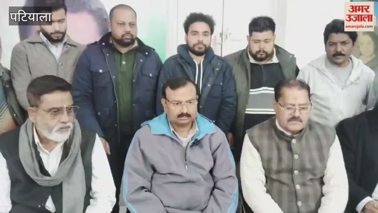 Press conference by Ravi Shankar, Zonal In-charge of Youth Congress in Patiala.
