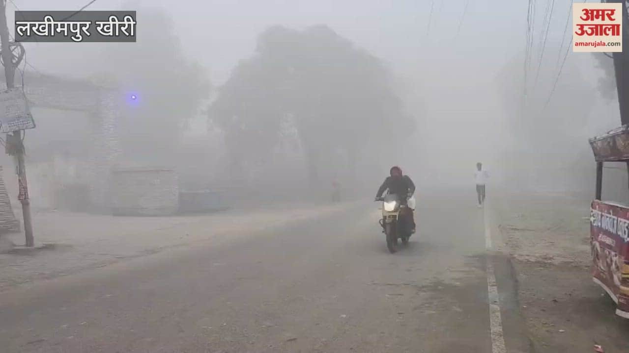 Dense fog covered Lakhimpur Kheri in morning