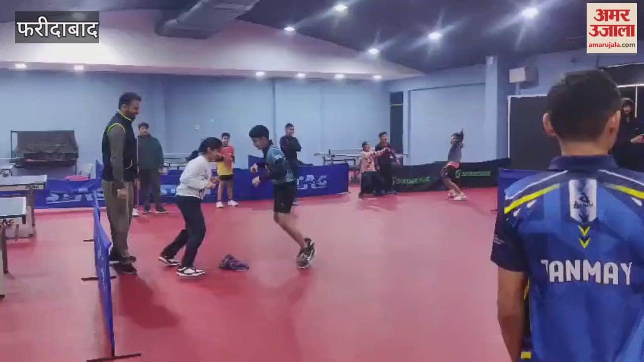 Players are sweating it out in practice ahead of upcoming table tennis competition