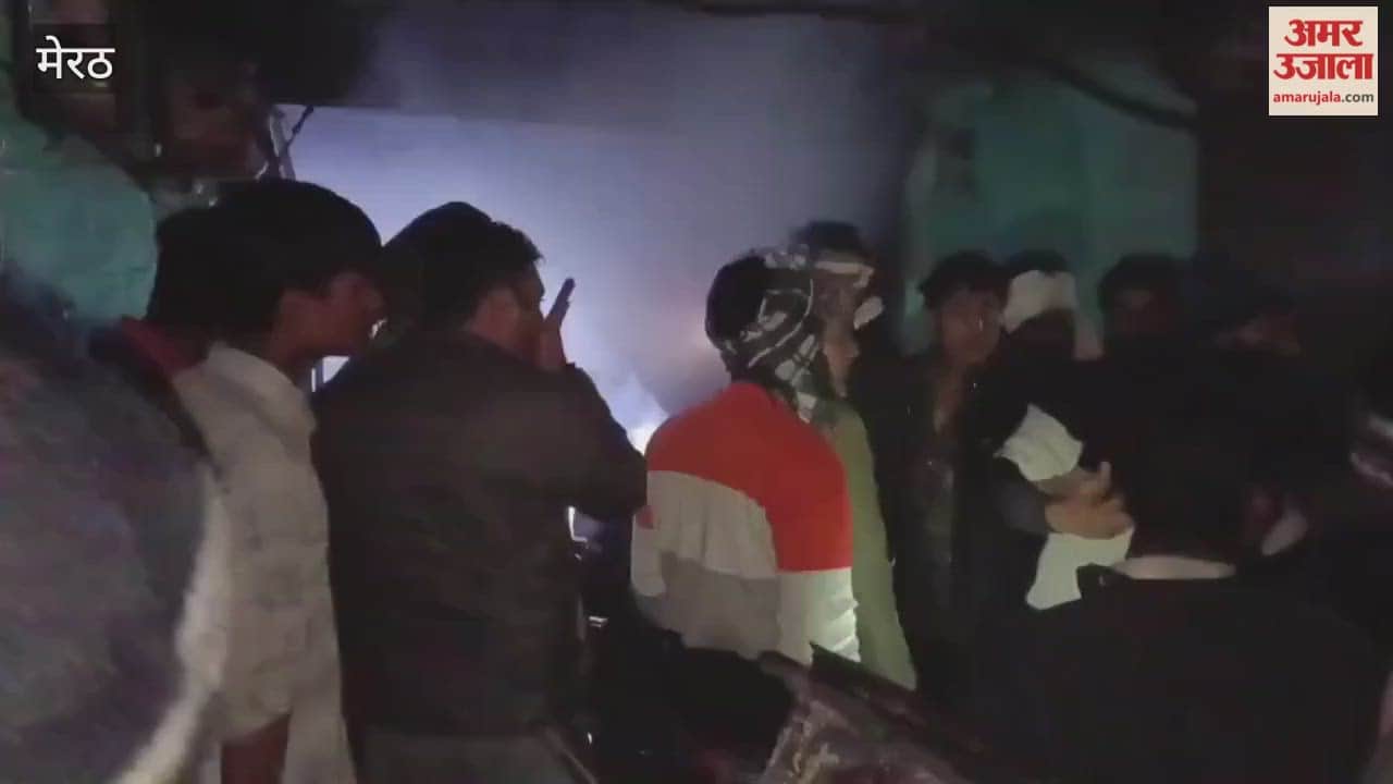 Meerut: A massive fire broke out in an electronics shop in Mawana, causing losses worth millions