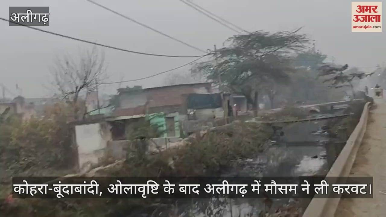 कोहरा-बूंदाबांदी, ओलावृष्टि के बाद अलीगढ़ में मौसम ने ली करवट