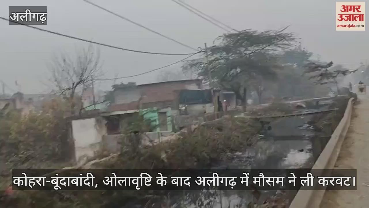 कोहरा-बूंदाबांदी, ओलावृष्टि के बाद अलीगढ़ में मौसम ने ली करवट