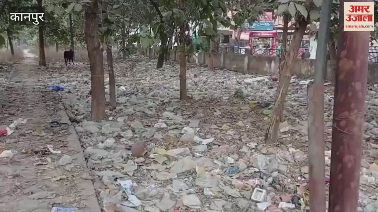 Kanpur: The green belt has been turned into a garbage dump