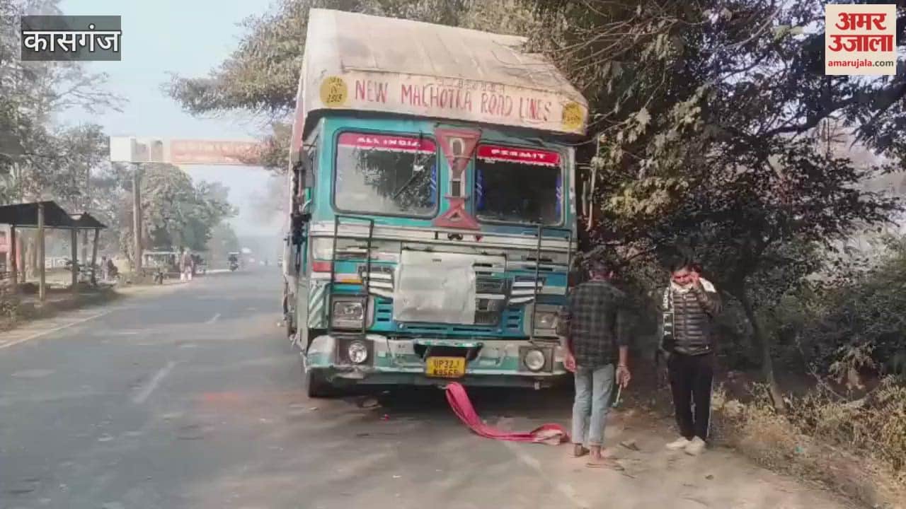 couple riding motorcycle died after being hit by truck in Kasganj