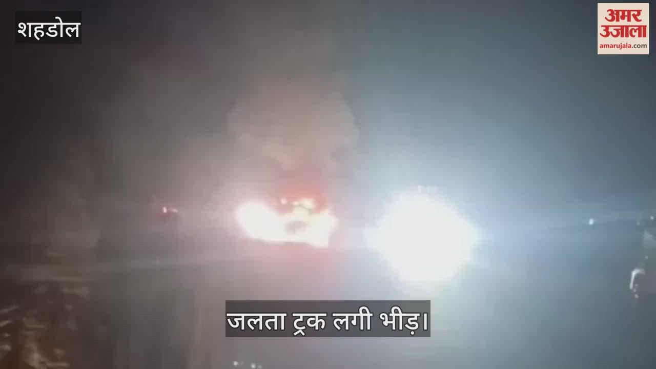 Shahdol News: एनएच-43 पर कोयला लोड ट्रक में लगी आग, इंजन जलकर हुआ खाक
