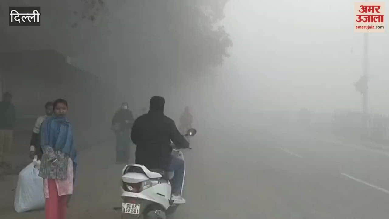Delhi is engulfed in dense fog, resulting in low visibility