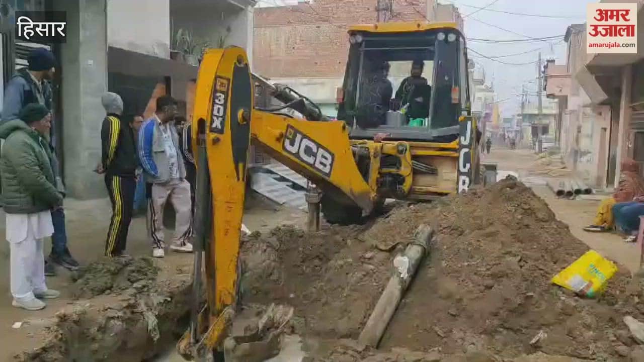 Amrit Yojana project in Hisar is progressing slowly, with work still incomplete 15 days before the deadline