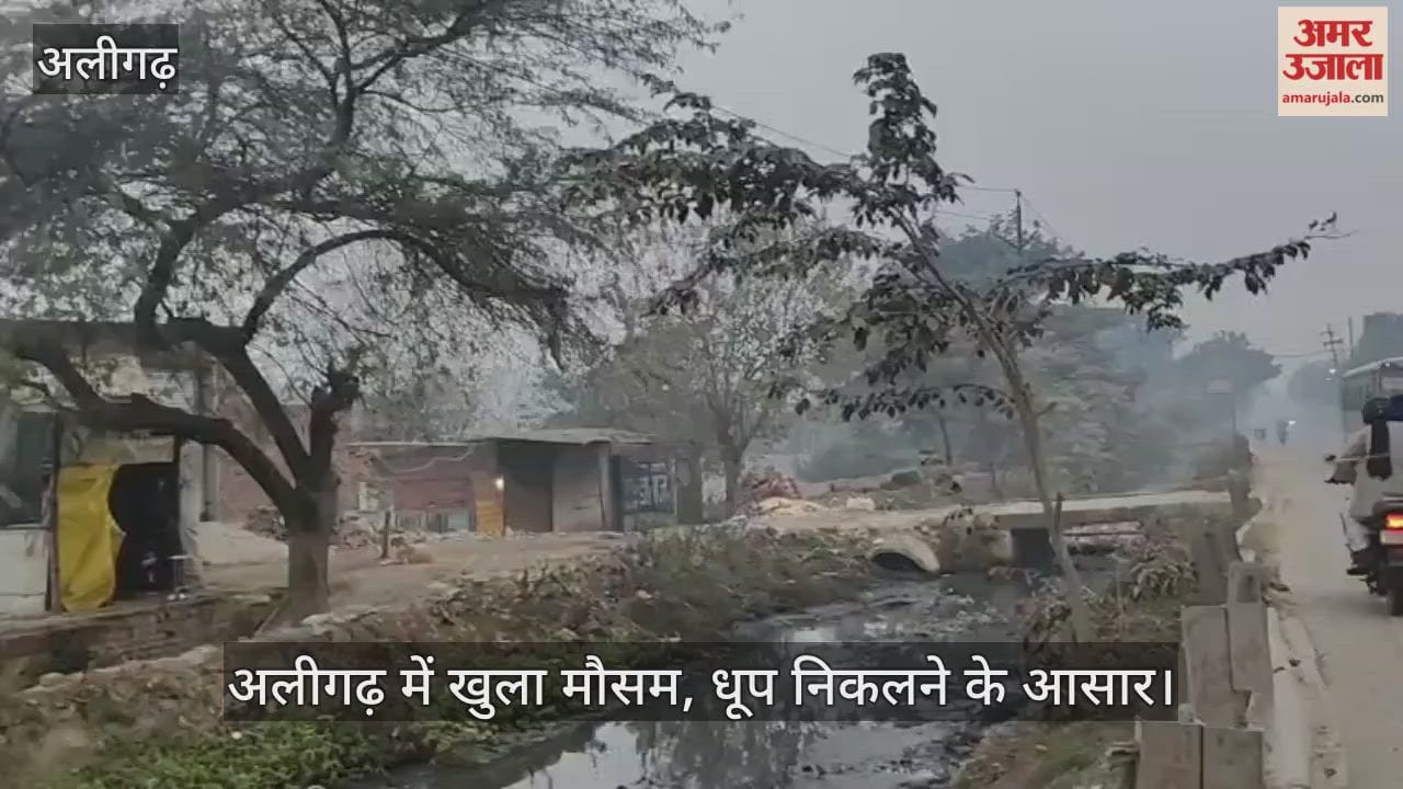 अलीगढ़ में खुला मौसम, धूप निकलने के आसार