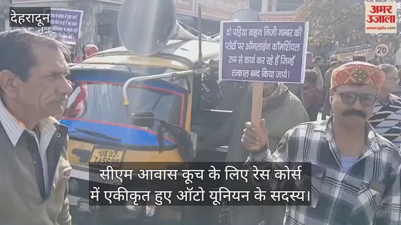 Auto union Members set out to march towards the CM residence Dehradun Video News