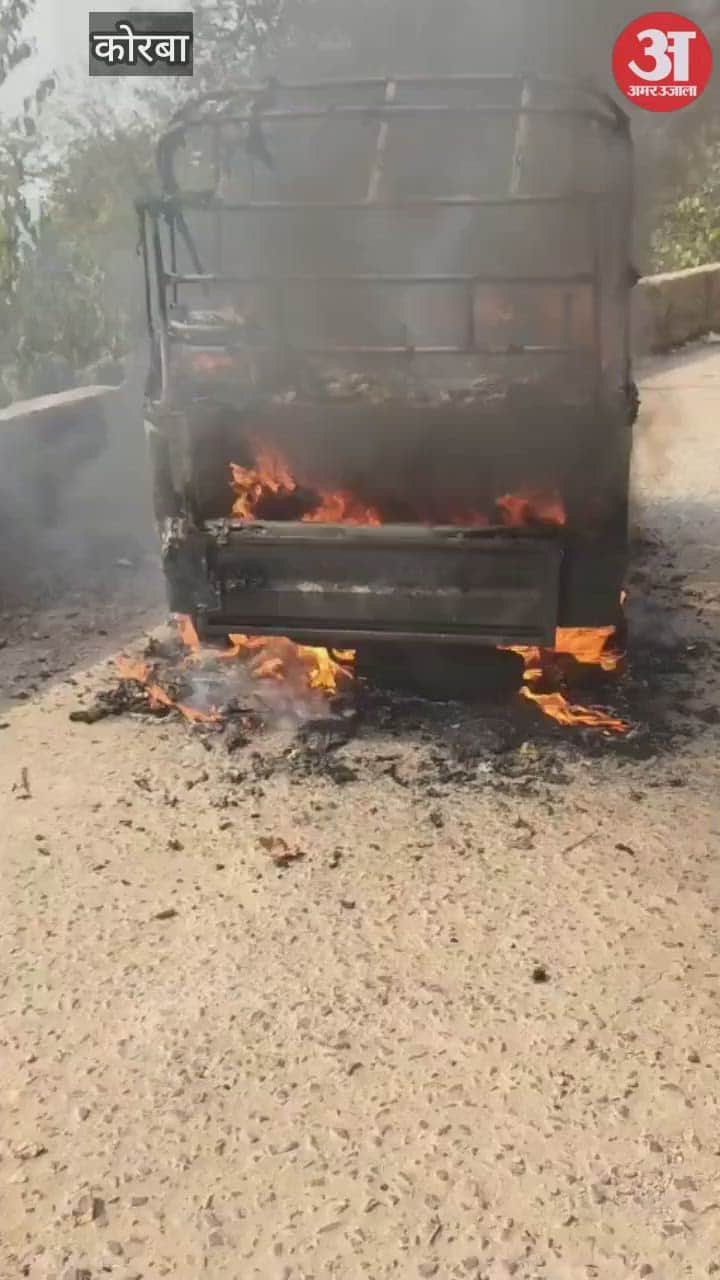 Panic erupted on Madwarani hills after fire broke out in auto-rickshaw