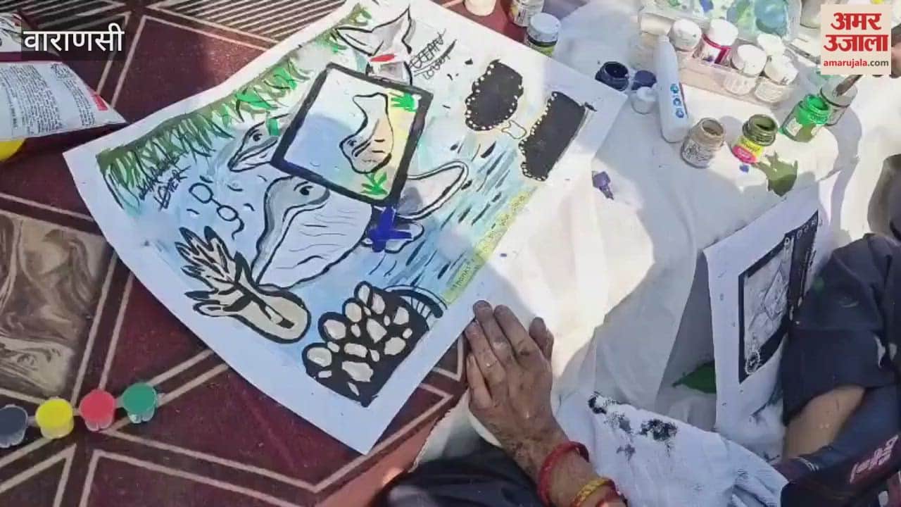 showcased talent in painting competition