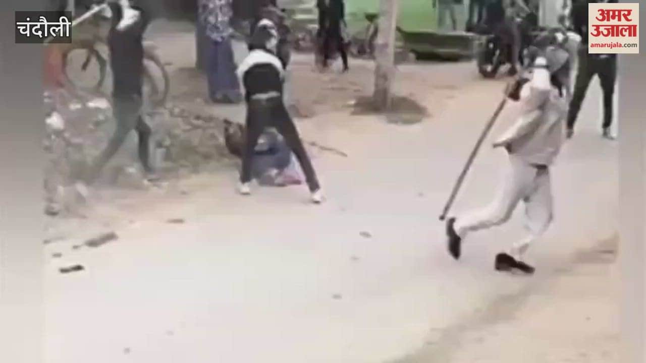 young man returning home on motorcycle with wife surrounded and beaten by group of thugs