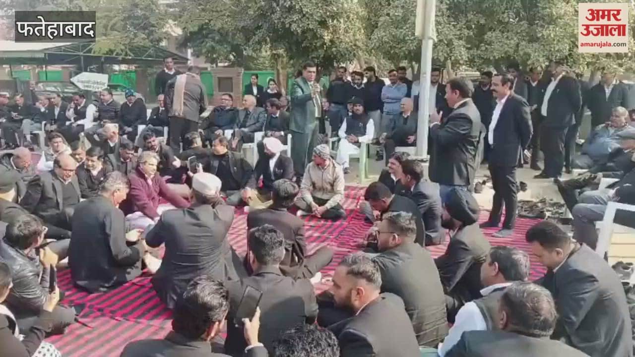 Lawyers in Fatehabad continue their work suspension for the fourth day, following a dispute over a police officer parking his vehicle in the parking lot