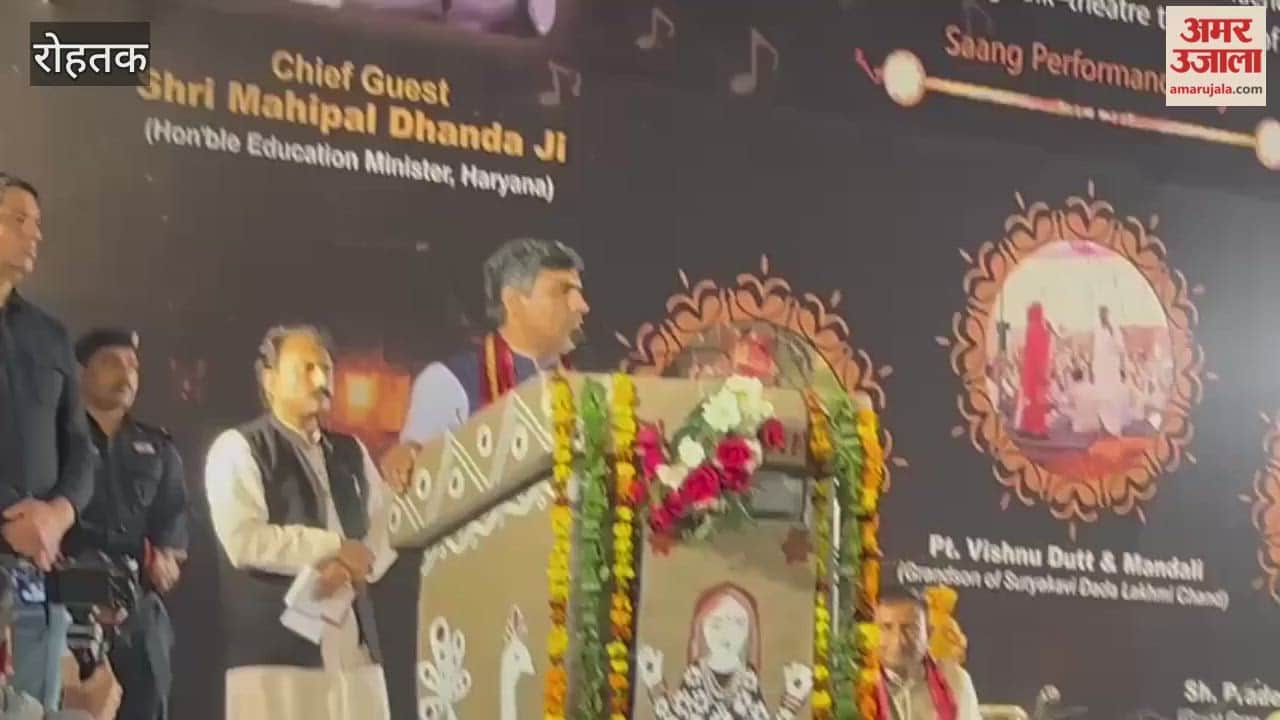 Education Minister Mahipal Dhanda in Rohtak