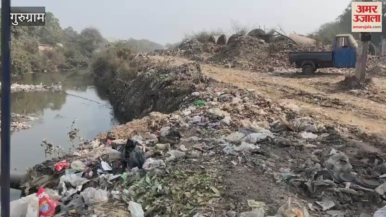 There is an open drain in Gadoli Gurugram video