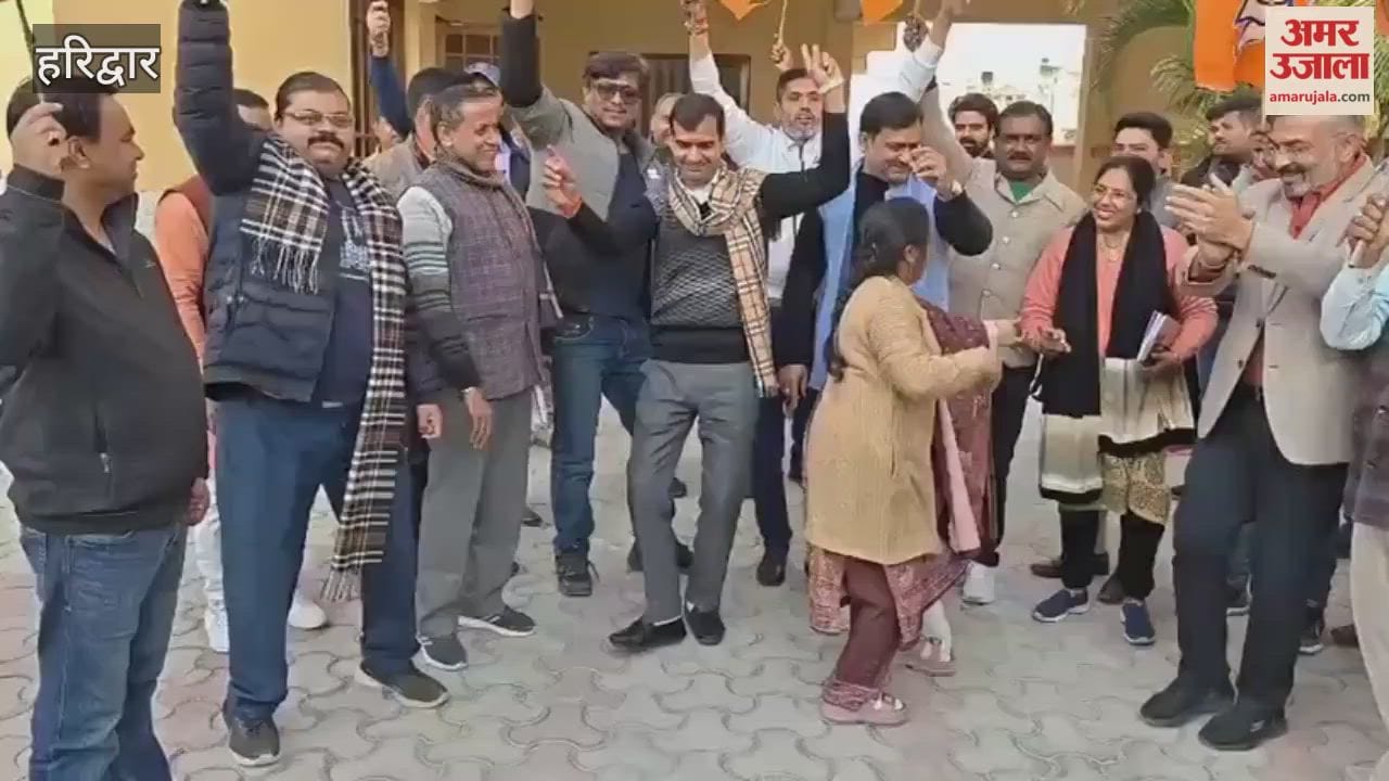 VIDEO: Celebrations in Haridwar after Nitin Naveen becomes the newly elected national president of the BJP