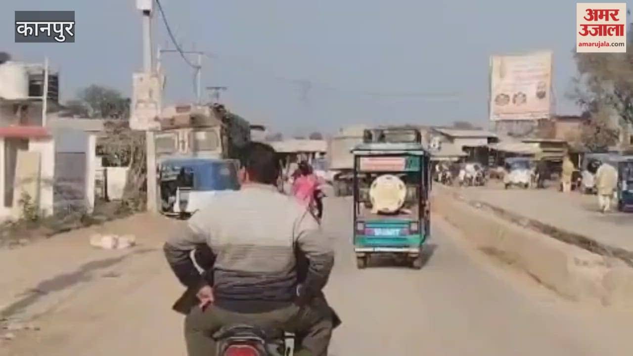 Illegal mining dump trucks operate fearlessly in Sarh, passing right in front of the police station
