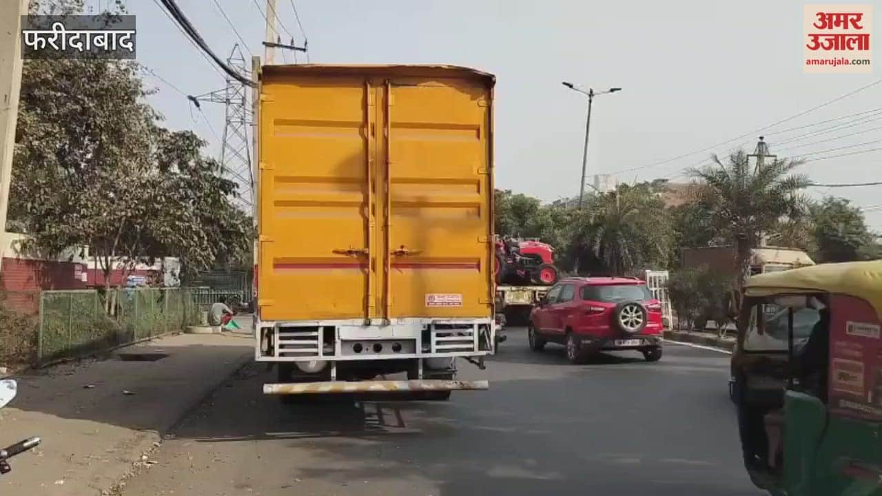 There is a fear of accidents due to trucks parked on the road