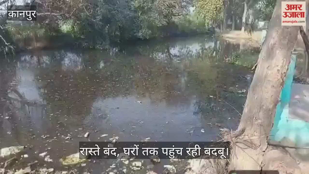 कानपुर: उमरी गांव में गंदगी का अंबार; गड़ैया के गंदे पानी ने छीना ग्रामीणों का चैन, प्रशासन मौन